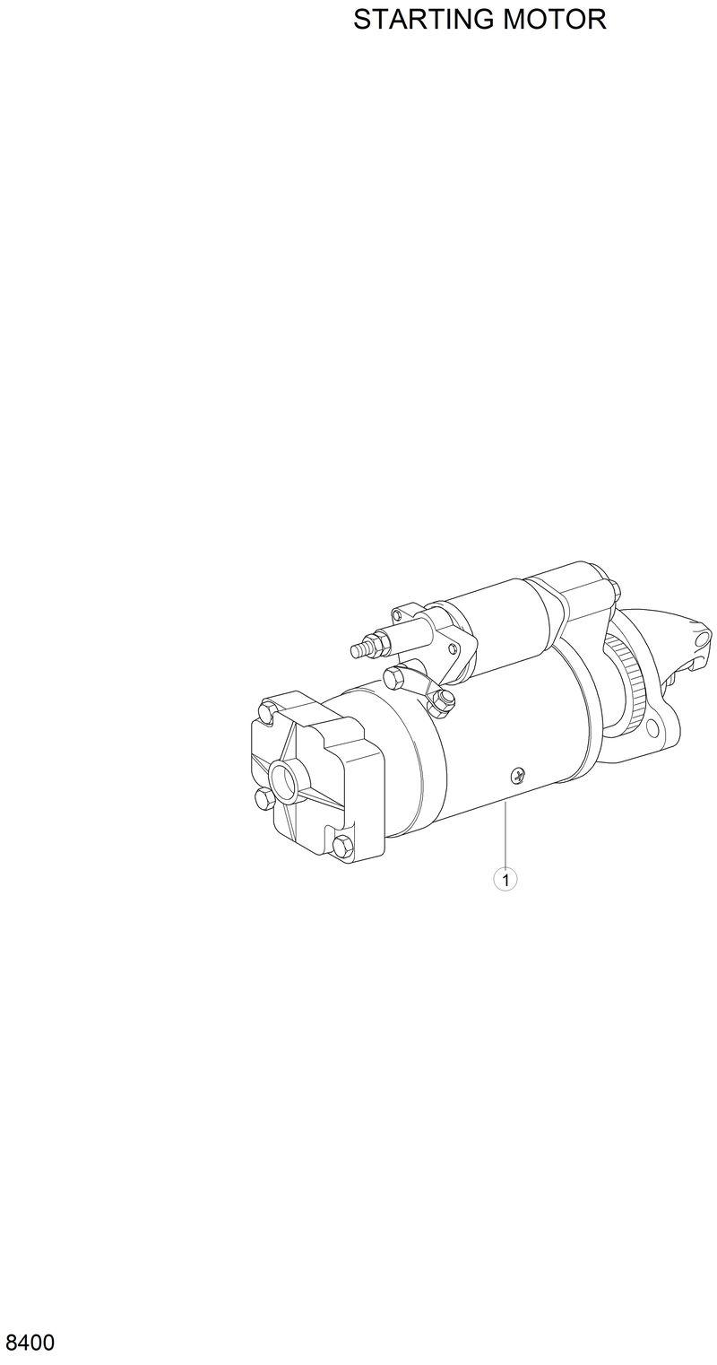 Схема запчастей Hyundai HL25C - STARTING MOTOR 