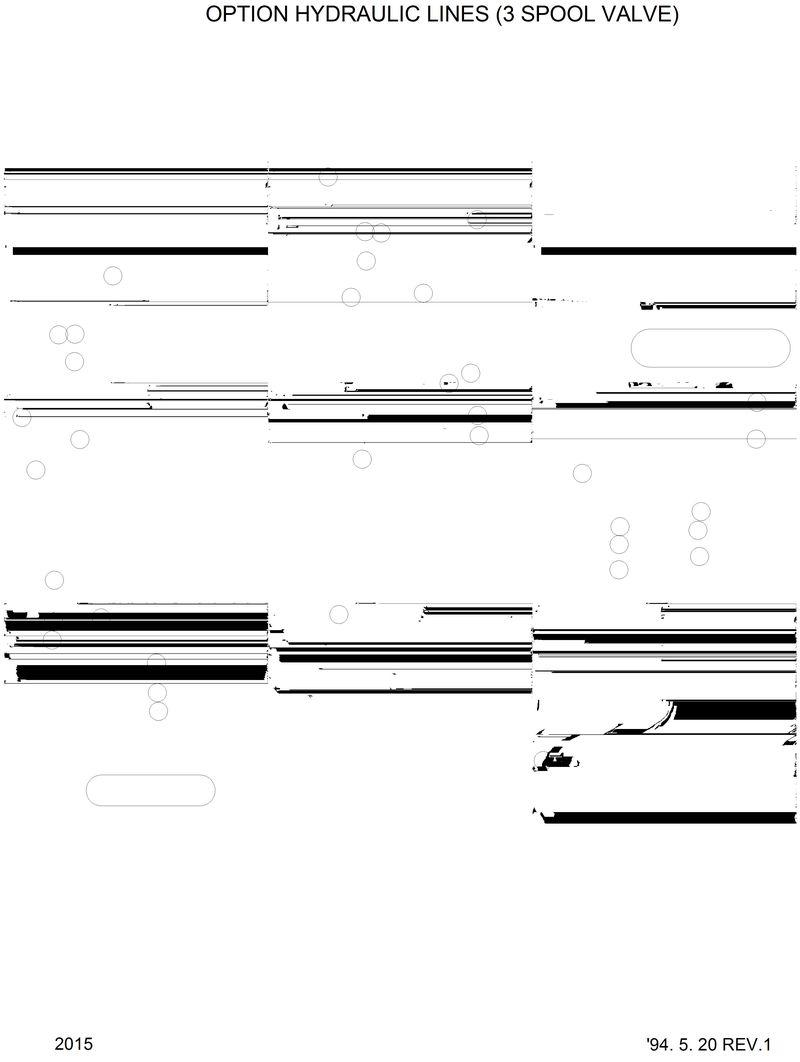 Схема запчастей Hyundai HL35C - HYDRAULIC LINES(3-SPOOL) 