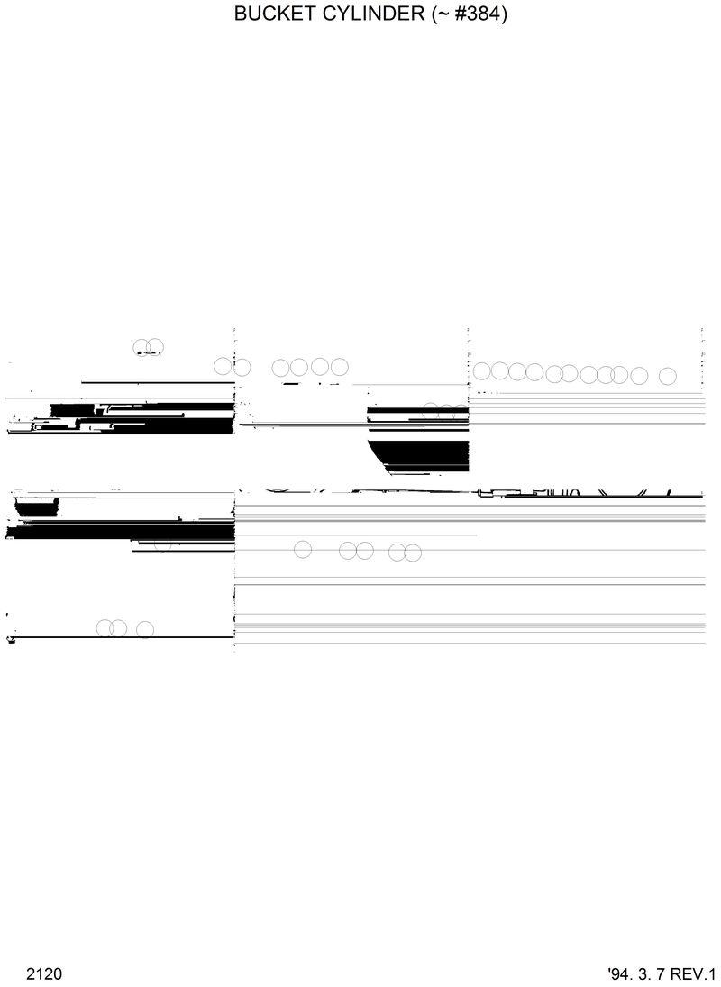 Схема запчастей Hyundai HL35C - BUCKET CYLINDER(-#0384) 