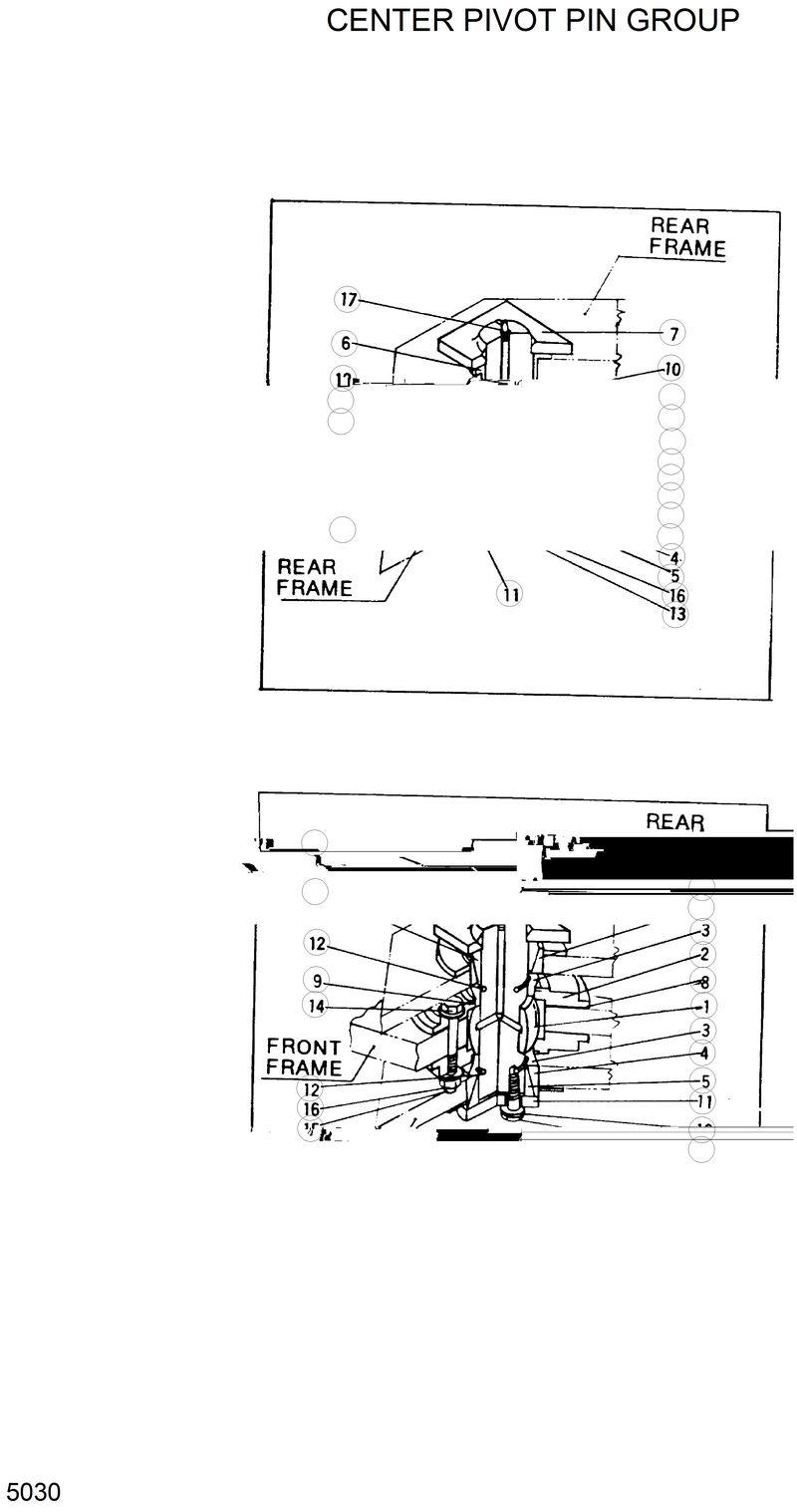 Схема запчастей Hyundai HL35C - CENTER PIVOT PIN GROUP 