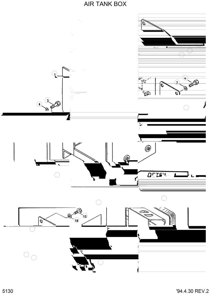 Схема запчастей Hyundai HL35C - AIR TANK BOX 