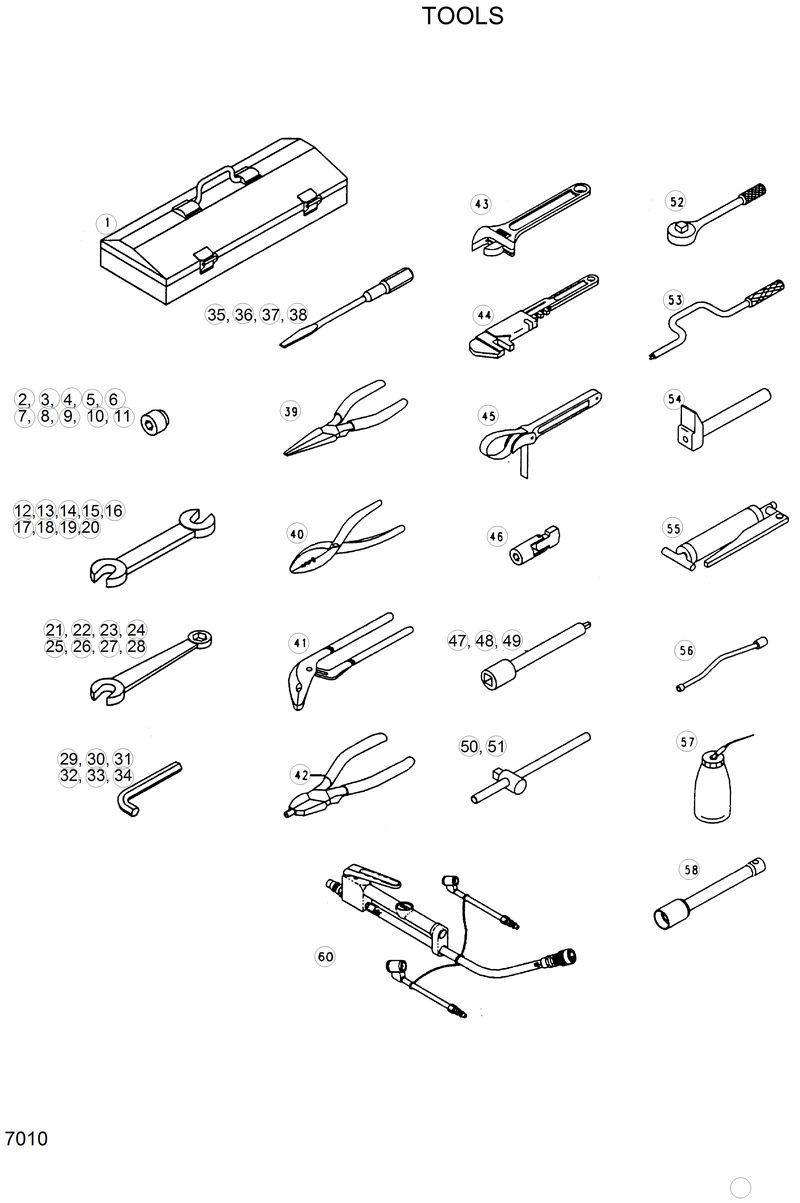 Схема запчастей Hyundai HL35C - TOOLS 