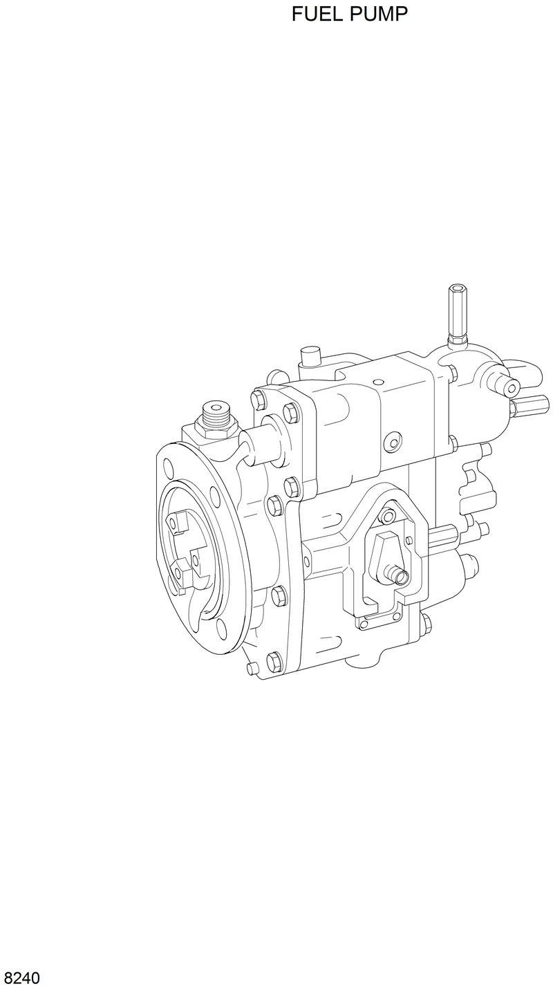 Схема запчастей Hyundai HL35C - FUEL PUMP 