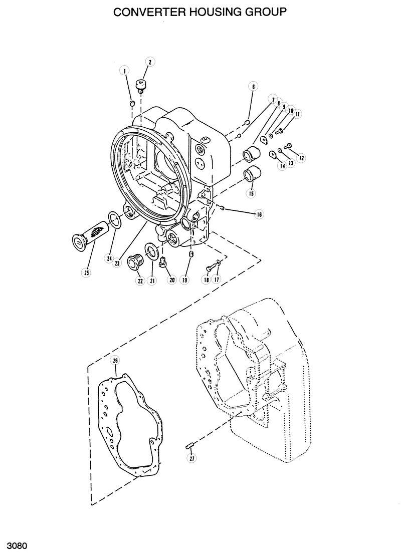 Схема запчастей Hyundai HL750 - CONVERTER HOUSING GROUP 