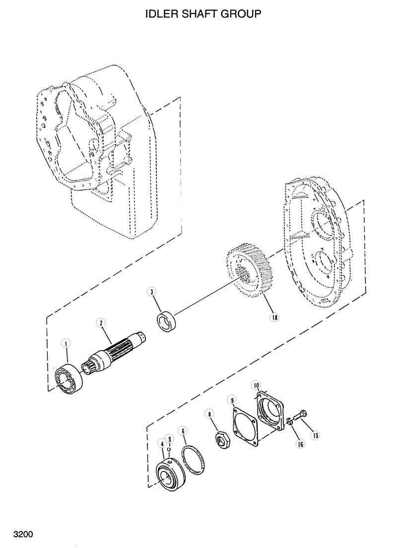 Схема запчастей Hyundai HL750 - IDLER SHAFT GROUP 