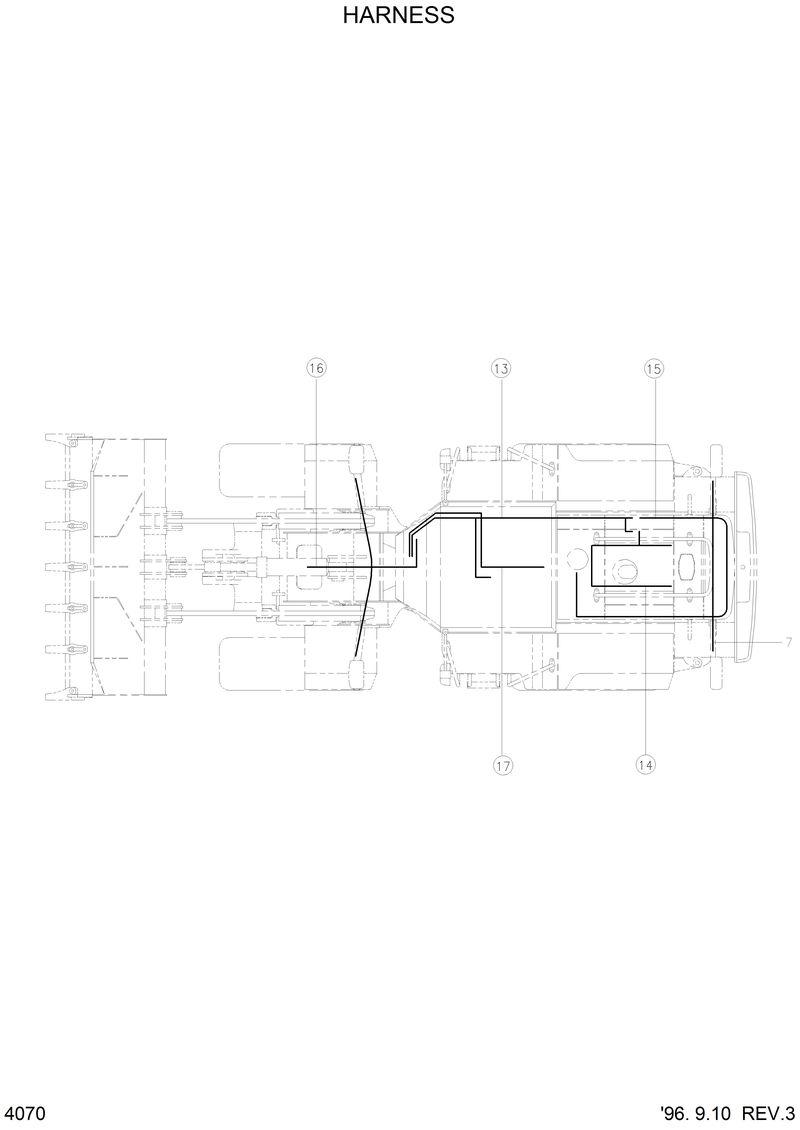 Схема запчастей Hyundai HL750 - HARNESS 