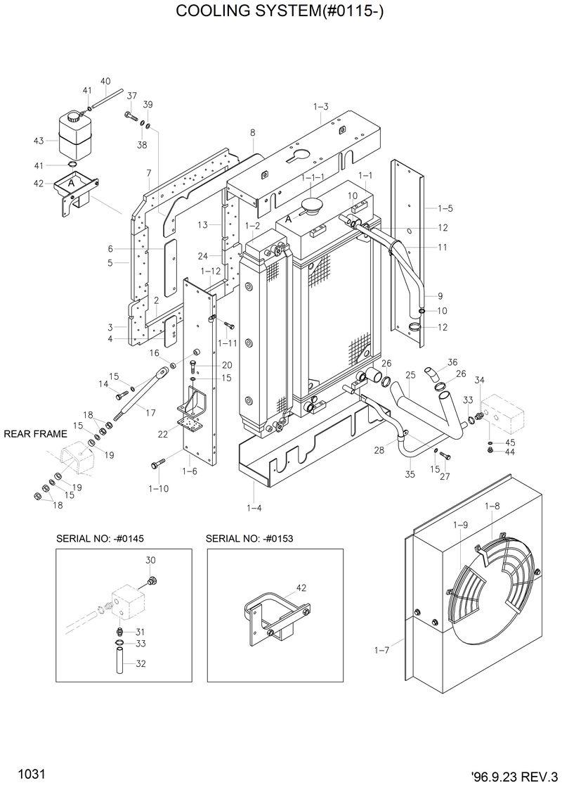 Схема запчастей Hyundai HL760 - COOLING SYSTEM(#0115-) 