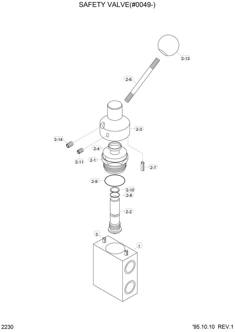 Схема запчастей Hyundai HL760 - SAFETY VALVE(#0049-) ING) 