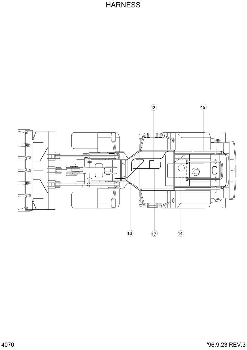 Схема запчастей Hyundai HL760 - HARNESS 