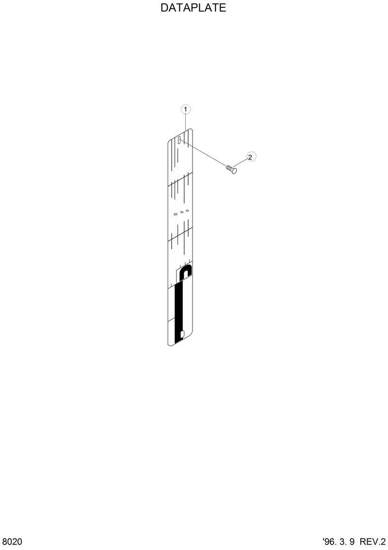 Схема запчастей Hyundai HL760 - DATAPLATE 