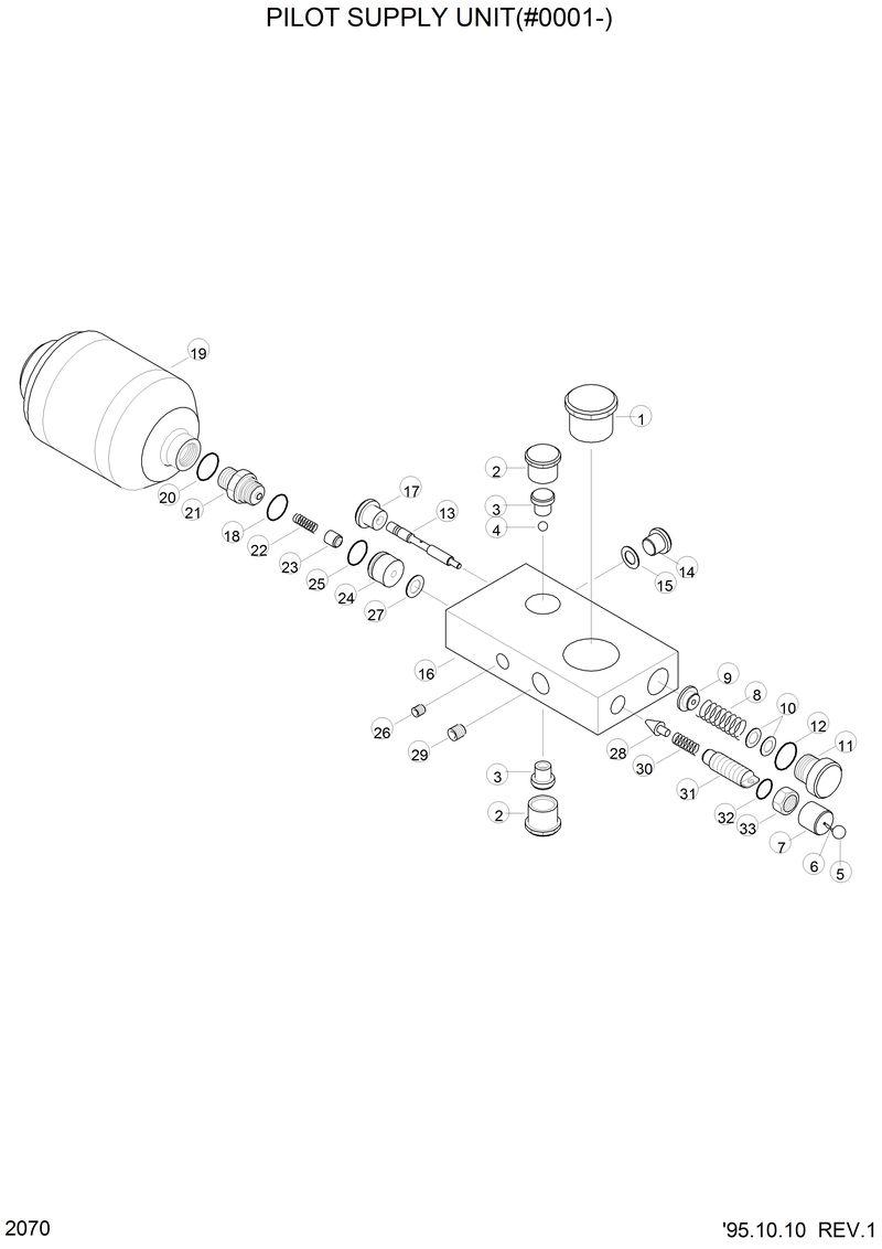 Схема запчастей Hyundai HL770 - PILOT SUPPLY UNIT(#0001-) 