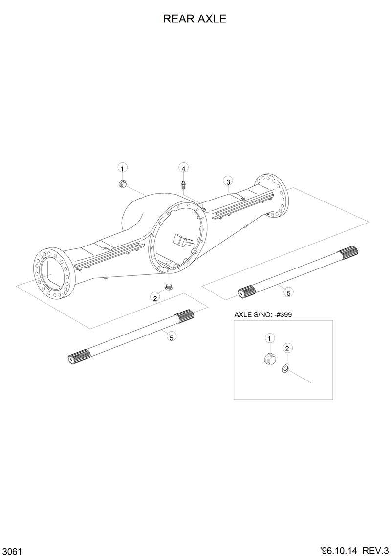 Схема запчастей Hyundai HL770 - REAR AXLE 