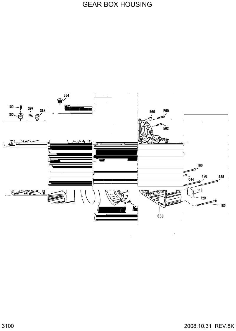 Схема запчастей Hyundai HL770 - GEARBOX HOUSING 