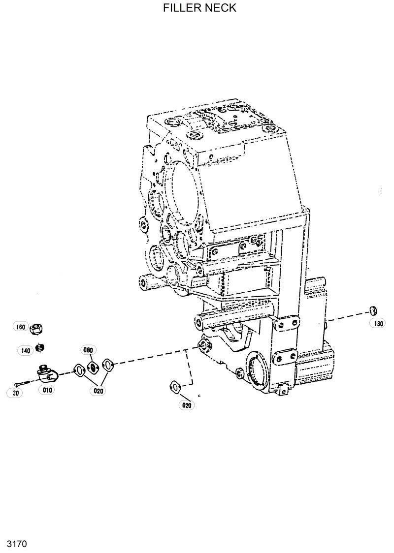 Схема запчастей Hyundai HL770 - FILLER NECK 