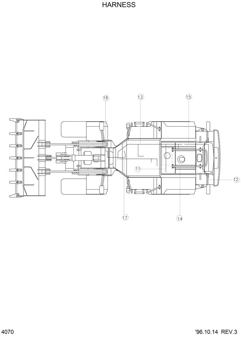 Схема запчастей Hyundai HL770 - HARNESS 