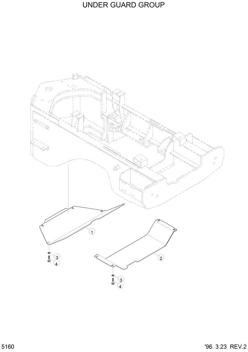 Схема запчастей Hyundai HL770 - UNDER GUARD GROUP 