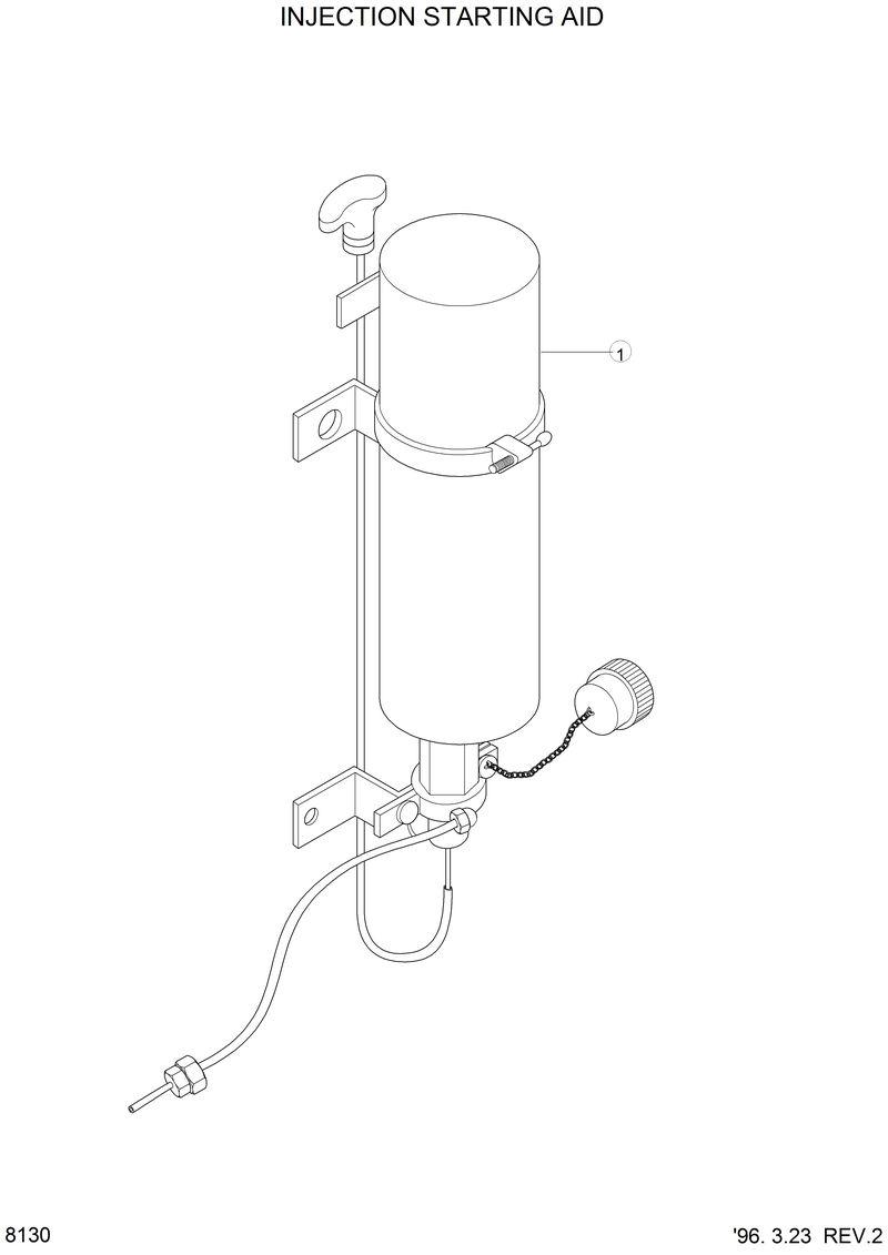 Схема запчастей Hyundai HL770 - INJECTION STARTING AID 