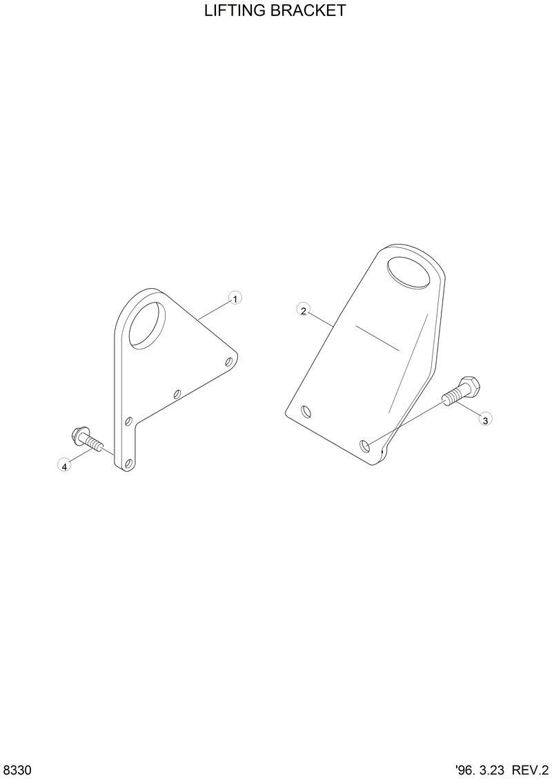 Схема запчастей Hyundai HL770 - LIFTING BRACKET 