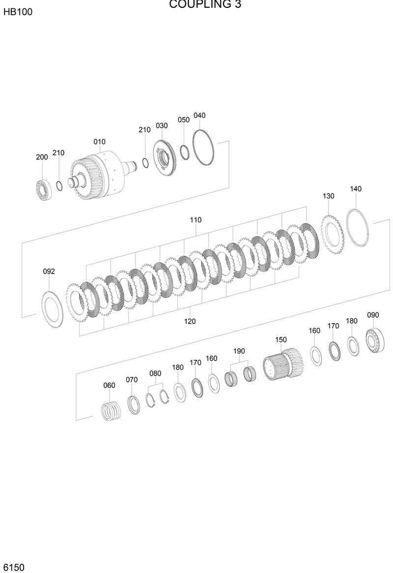 Схема запчастей Hyundai HB100 - COUPLING 3 