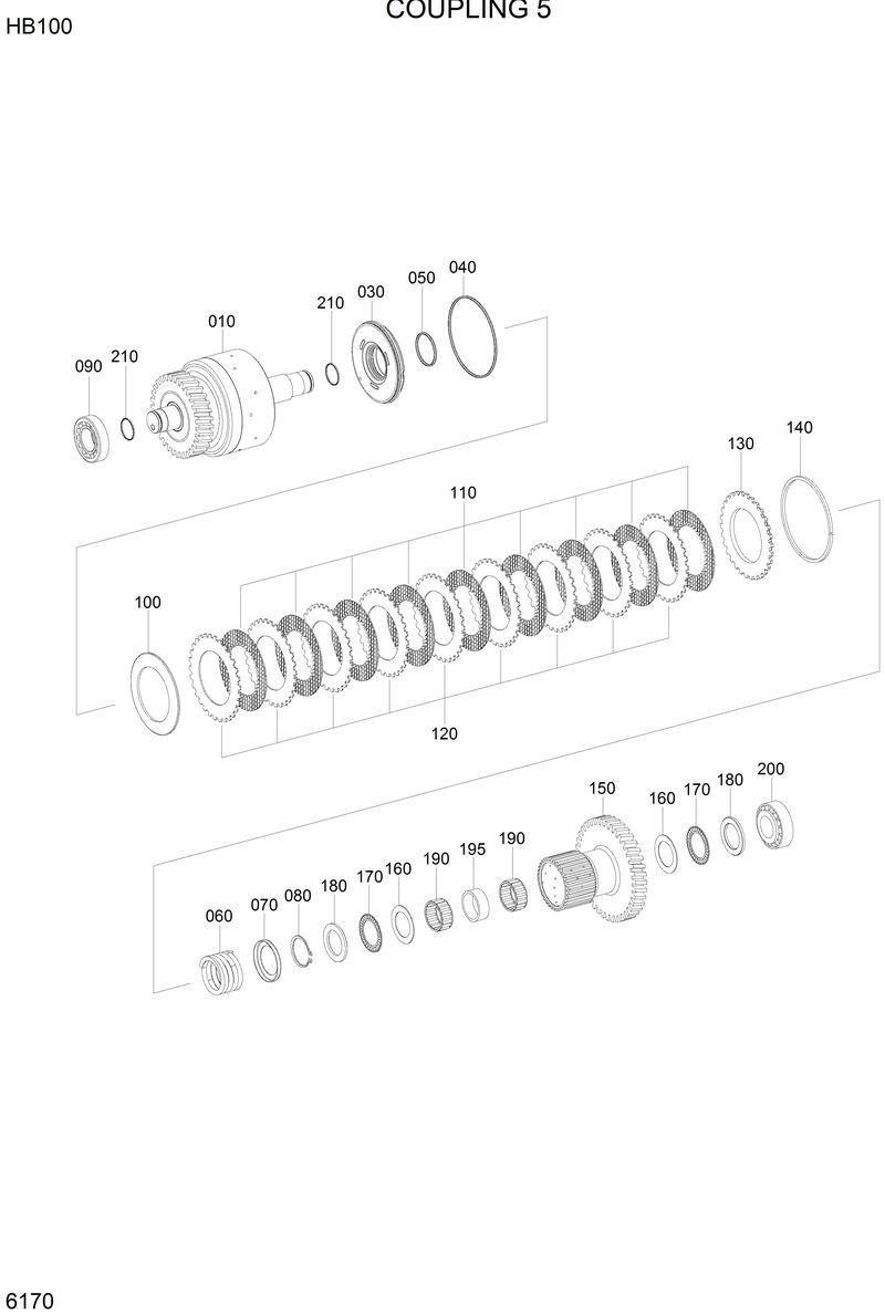 Схема запчастей Hyundai HB100 - COUPLING 5 