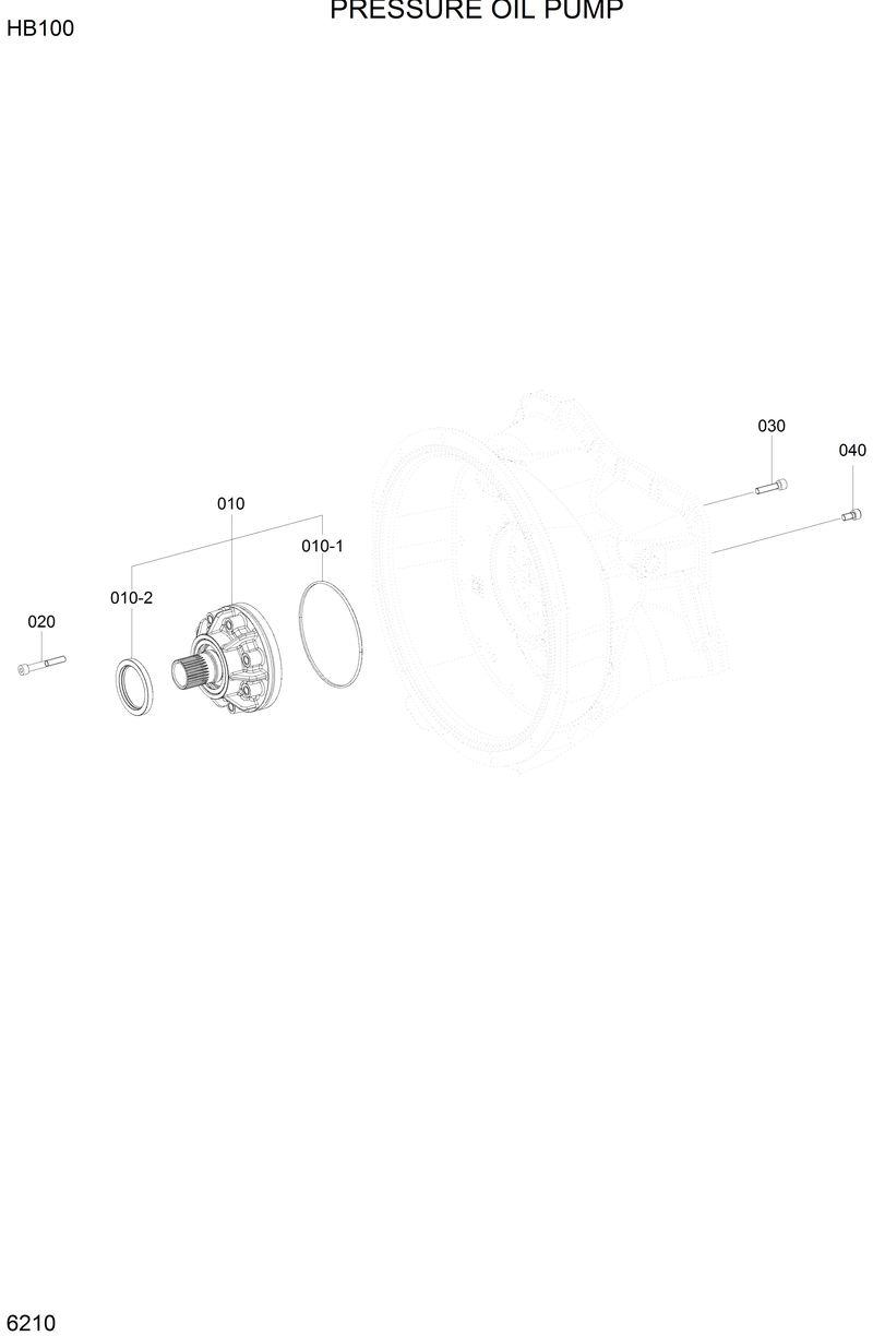 Схема запчастей Hyundai HB100 - PRESSURE OIL PUMP 