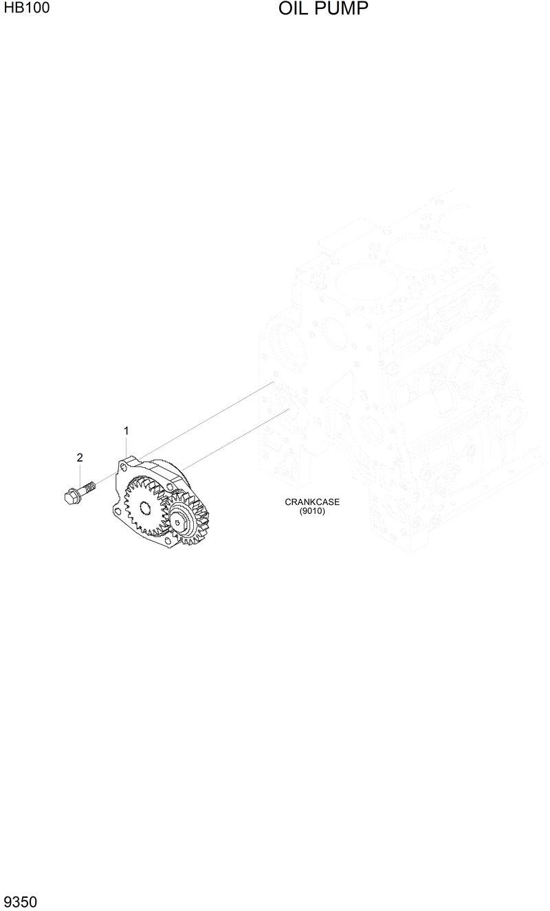 Схема запчастей Hyundai HB100 - OIL PUMP 