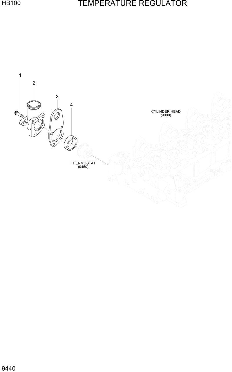 Схема запчастей Hyundai HB100 - TEMPERATURE REGULATOR 