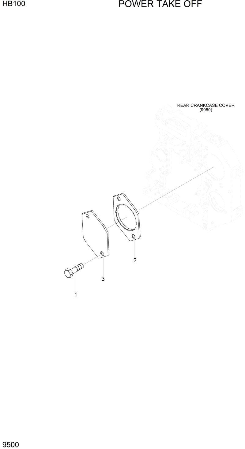 Схема запчастей Hyundai HB100 - POWER TAKE OFF 