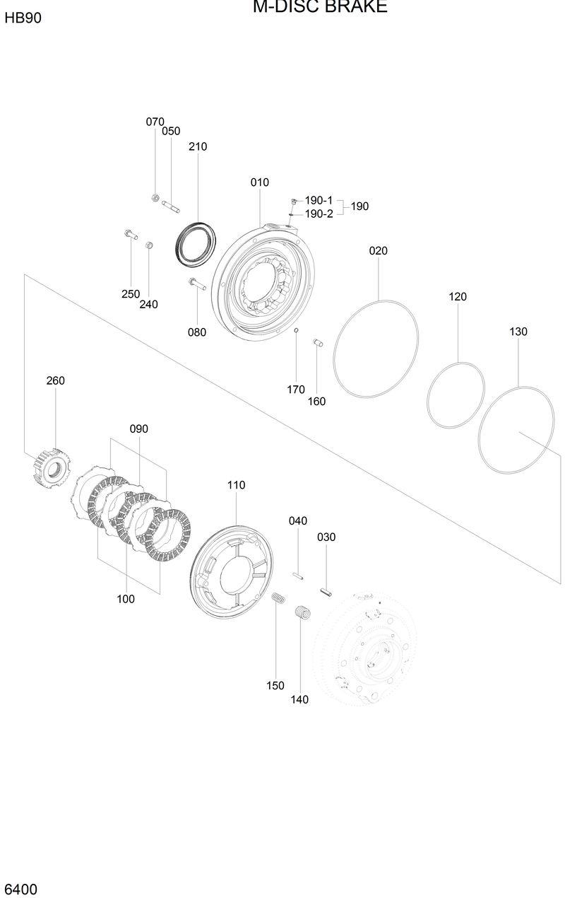 Схема запчастей Hyundai HB90 - M-DISC BRAKE 