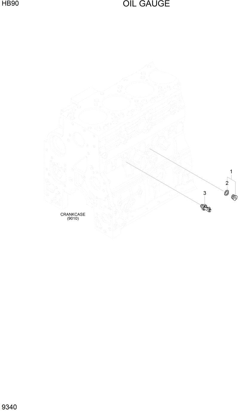 Схема запчастей Hyundai HB90 - OIL GAUGE 