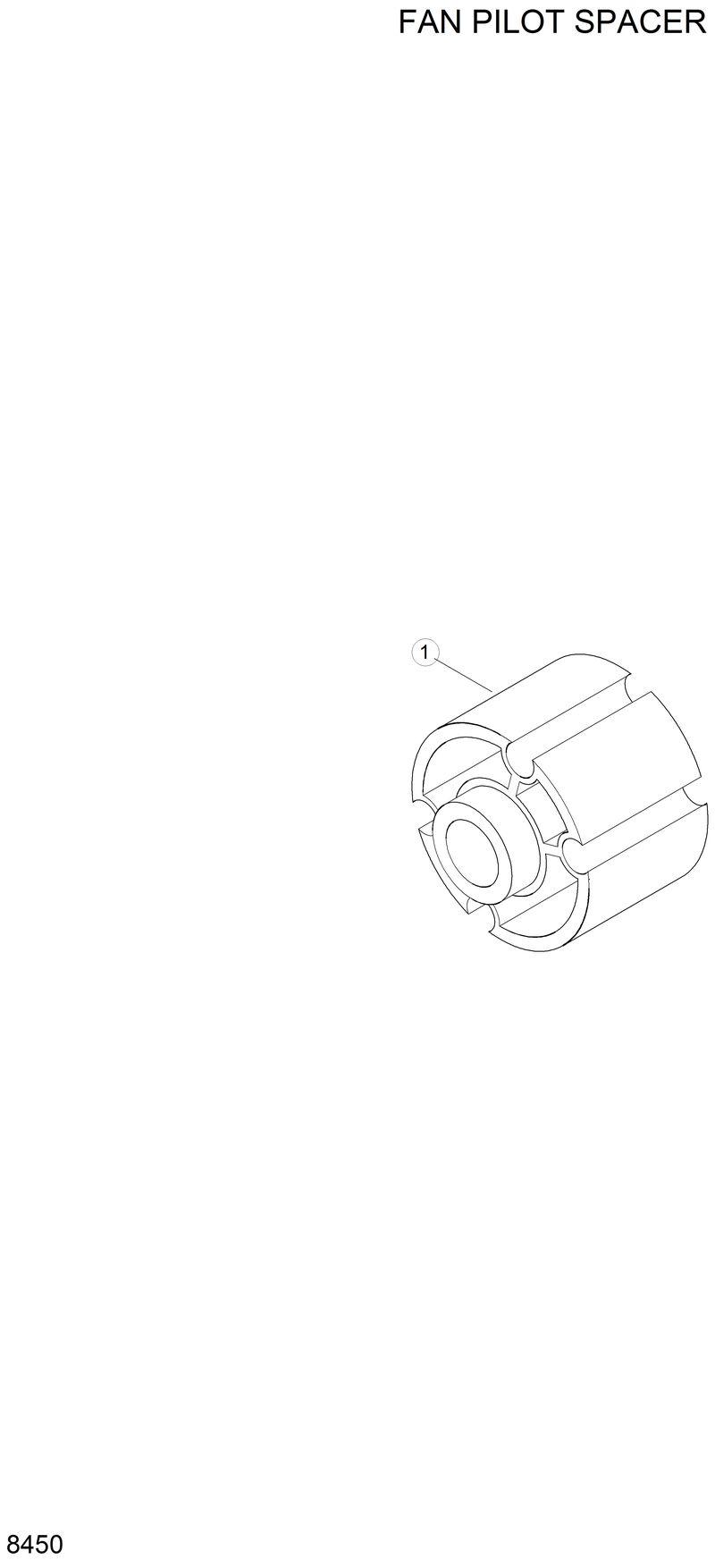 Схема запчастей Hyundai H70 - FAN PILOT SPACER 