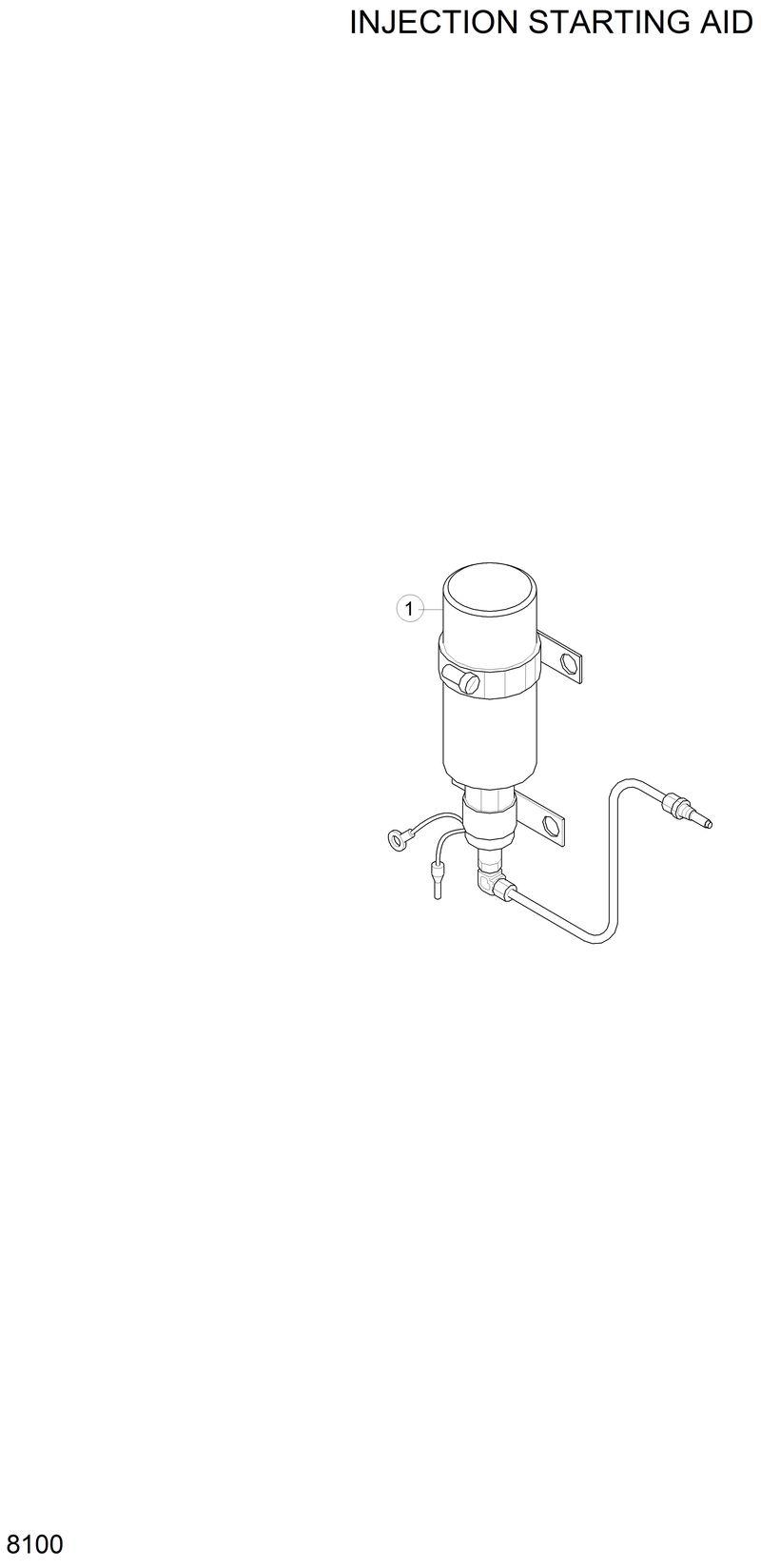 Схема запчастей Hyundai H80 - INJECTION STARTING AID 