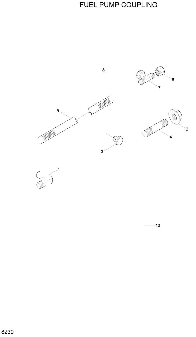 Схема запчастей Hyundai H80 - FUEL PUMP COUPLING 