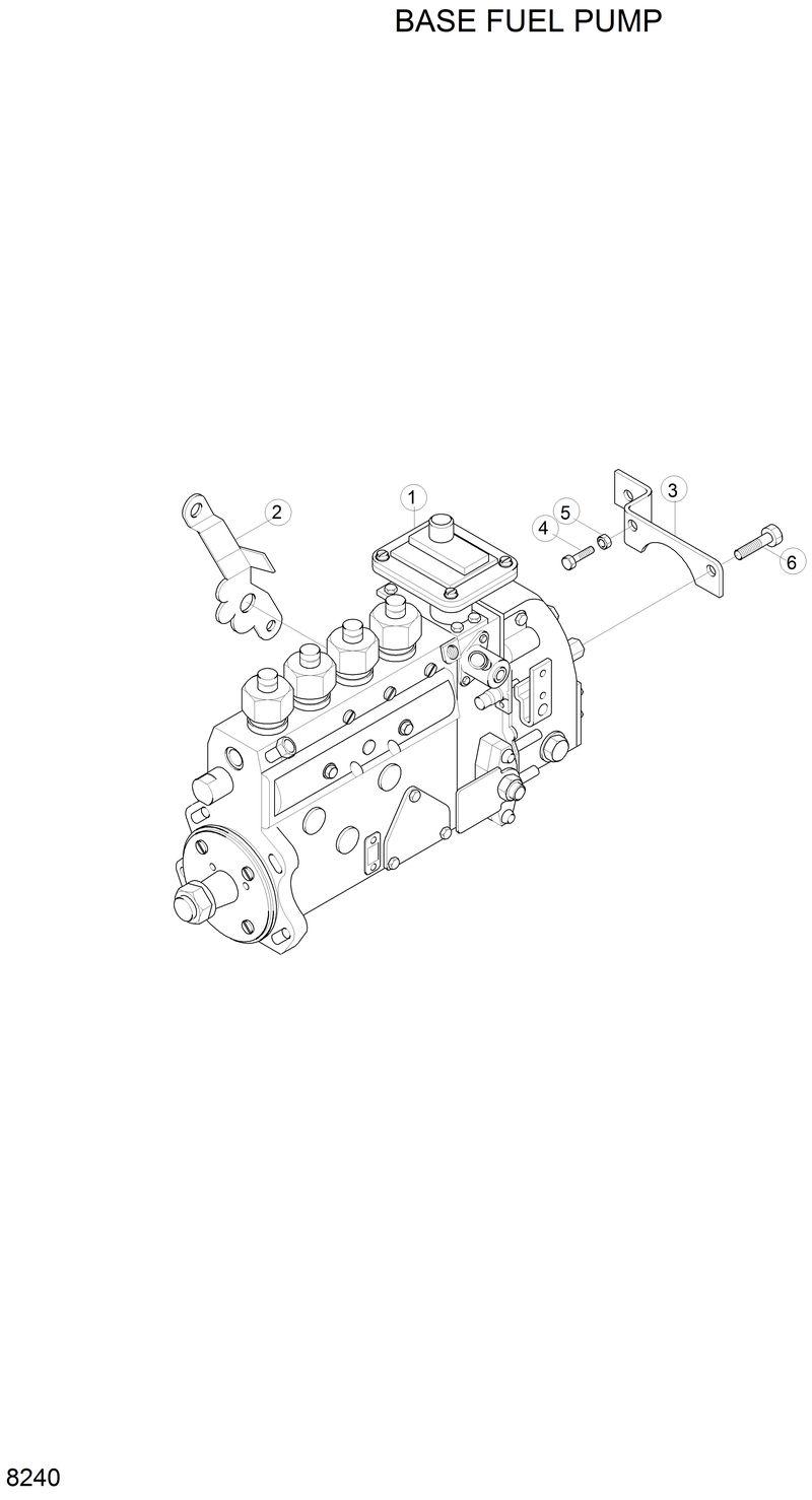 Схема запчастей Hyundai H80 - BASE FUEL PUMP 