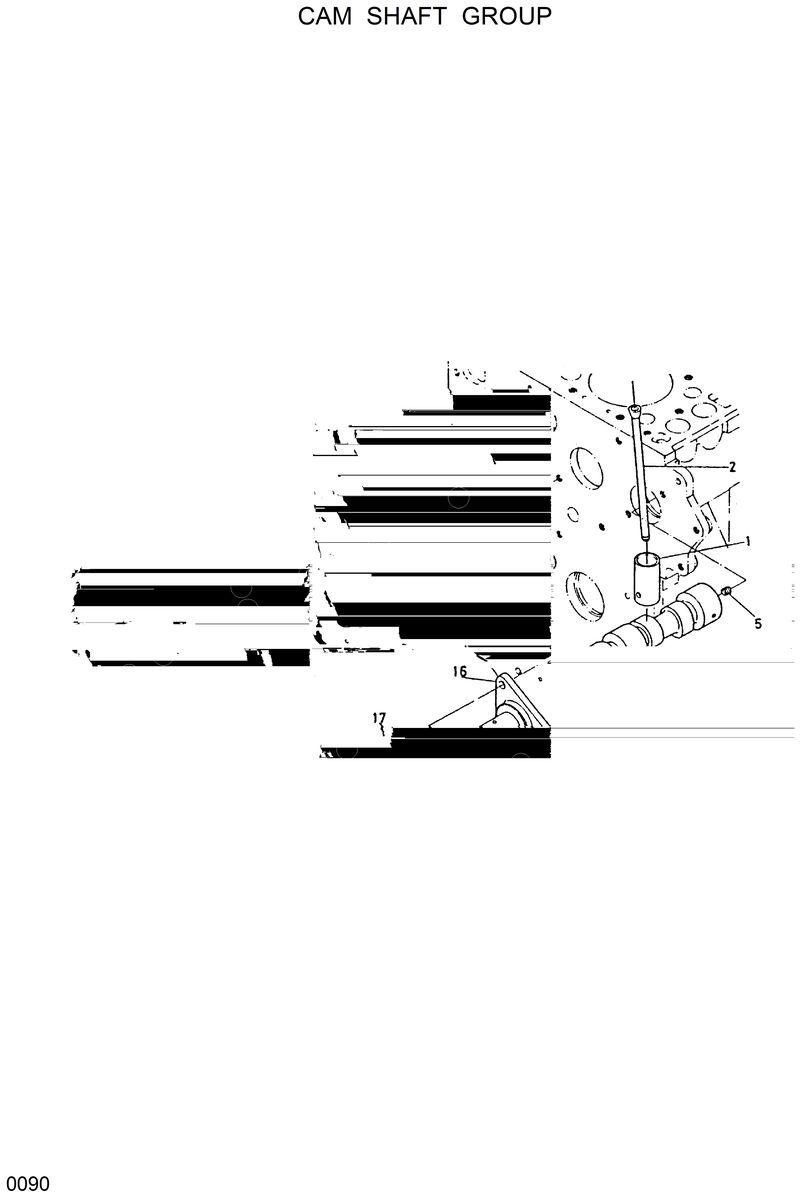 Схема запчастей Hyundai HSL600 - CAM SHAFT GROUP 