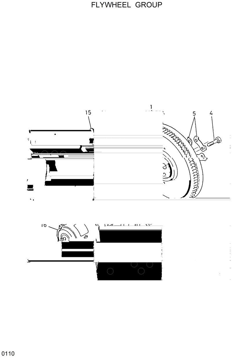 Схема запчастей Hyundai HSL600 - FLYWHEEL GROUP 