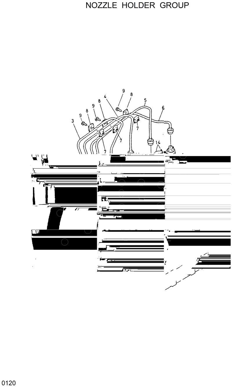 Схема запчастей Hyundai HSL600 - NOZZLE HOLDER GROUP 