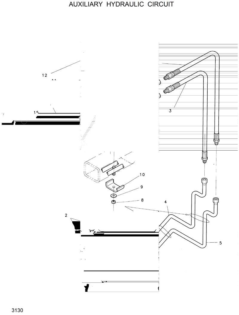 Схема запчастей Hyundai HSL600 - AUXILIARY HYD. CIRCUIT 