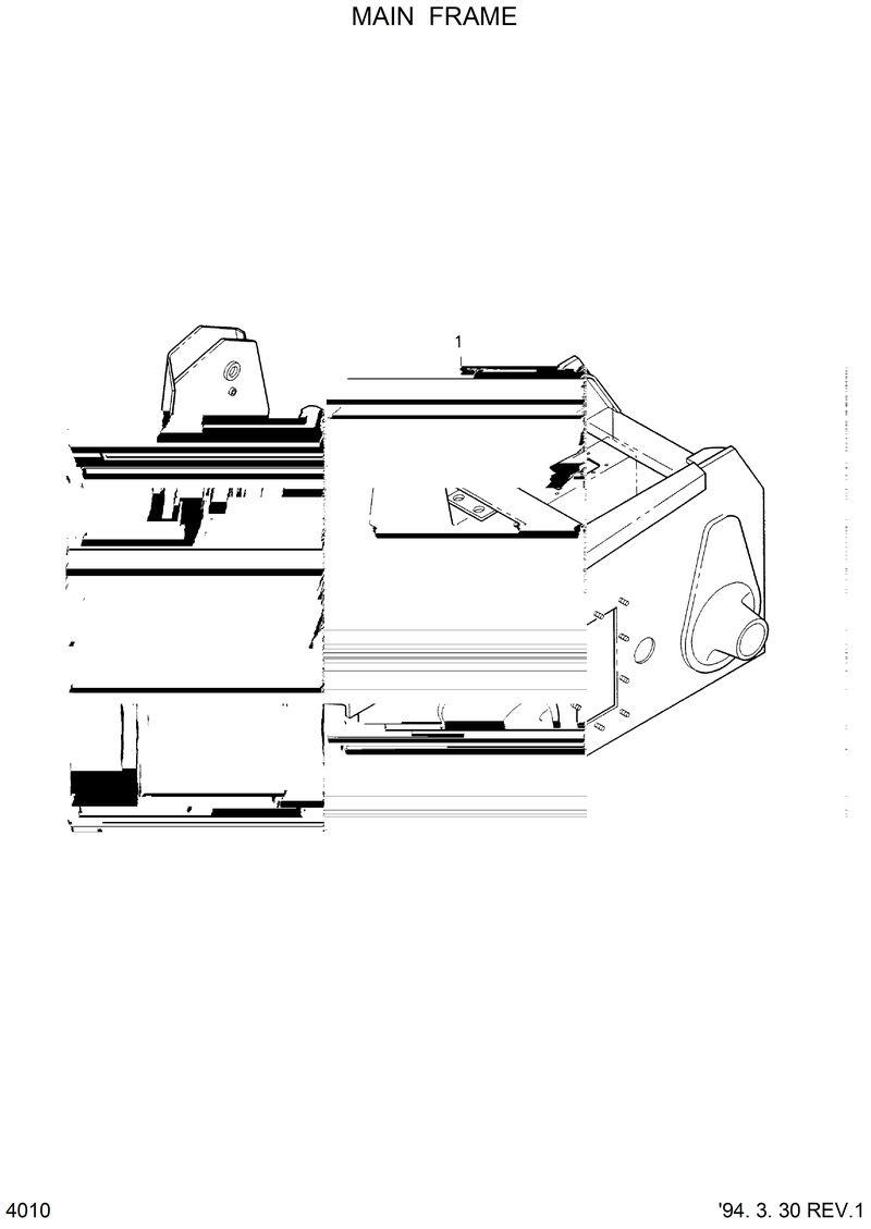 Схема запчастей Hyundai HSL600 - MAIN FRAME 