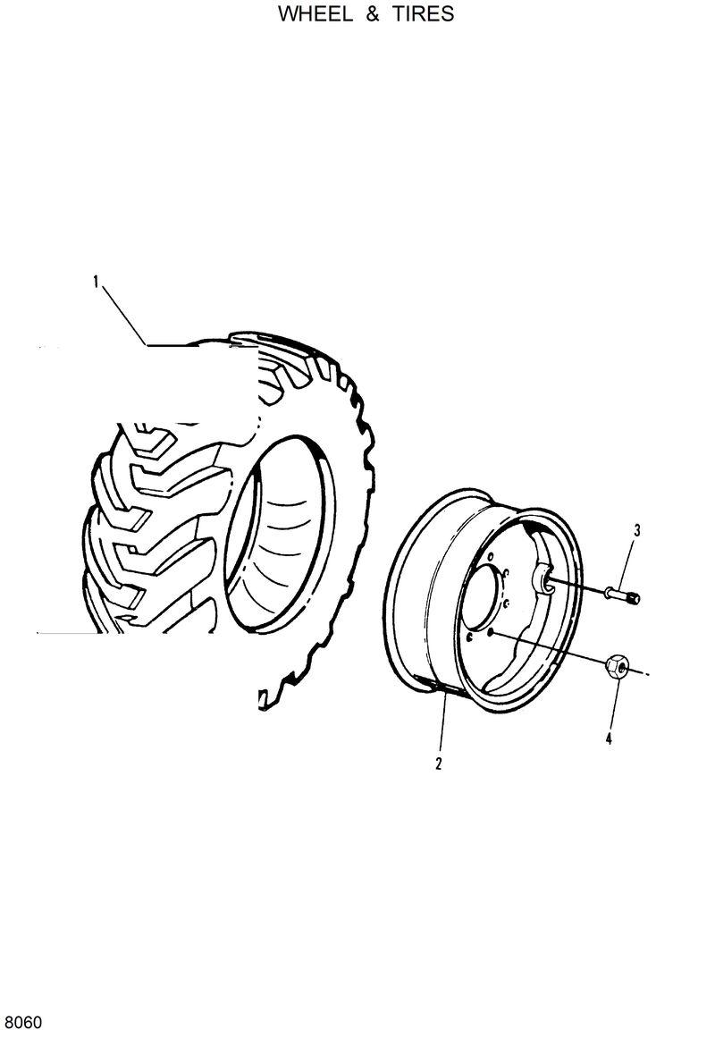 Схема запчастей Hyundai HSL600 - WHEEL AND TIRES 