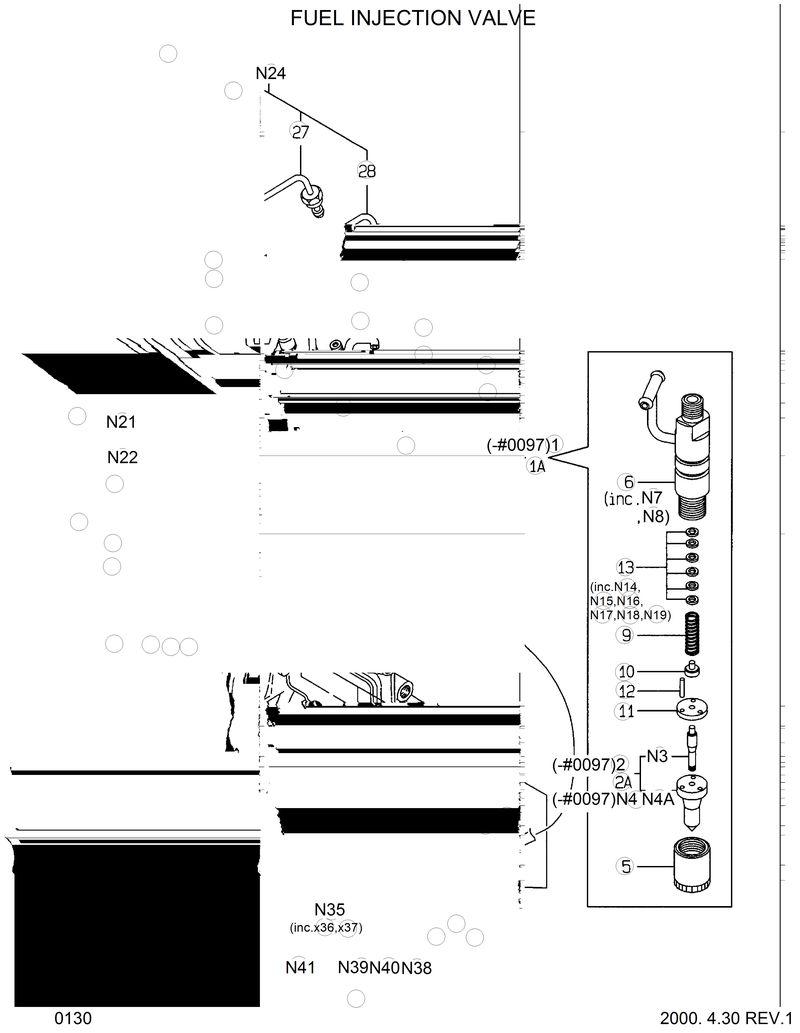 Схема запчастей Hyundai HSL610 - FUEL INJECTION VALVE 