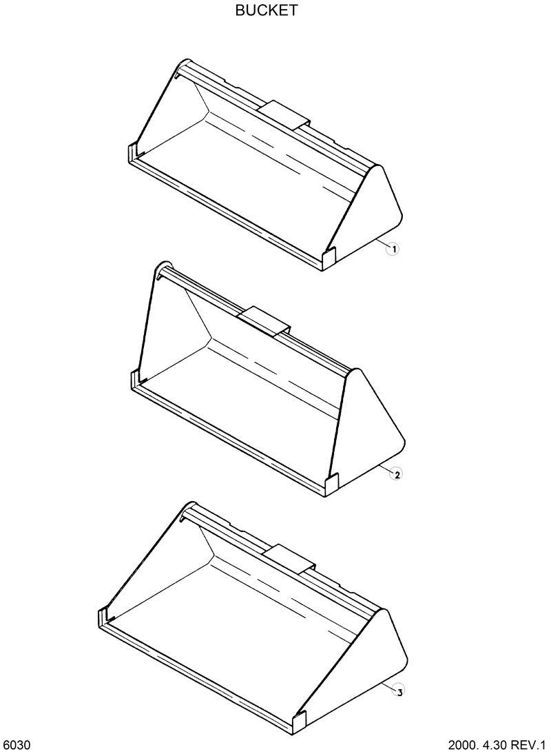 Схема запчастей Hyundai HSL610 - BUCKET 