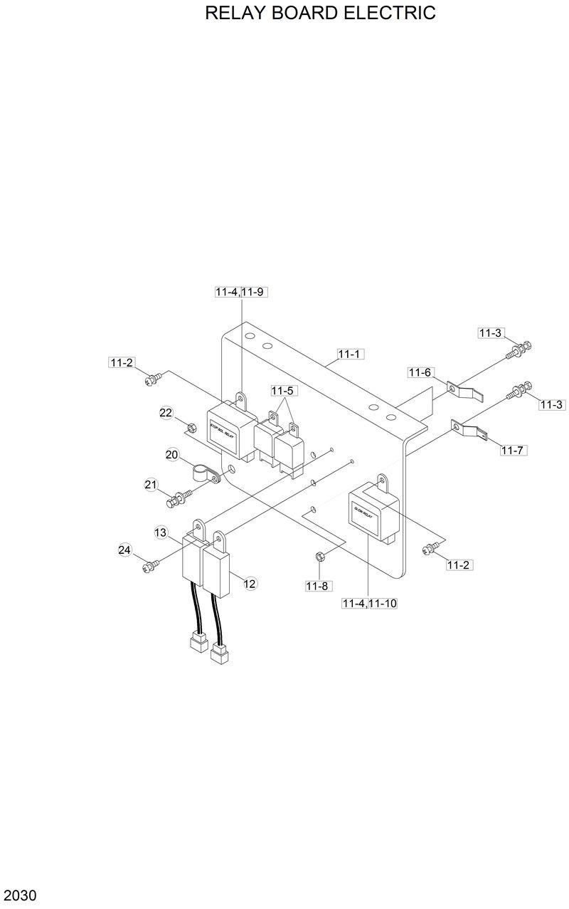 Схема запчастей Hyundai HSL810 - RELAY BOARD ELECTRIC 