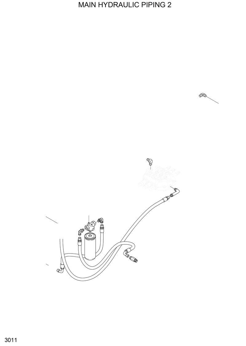 Схема запчастей Hyundai HSL810 - MAIN HYDRAULIC PIPING 2 