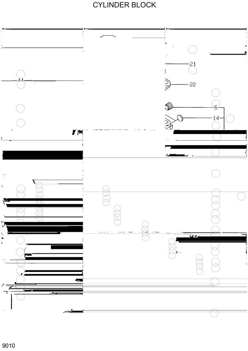 Схема запчастей Hyundai HSL810 - CYLINDER BLOCK 