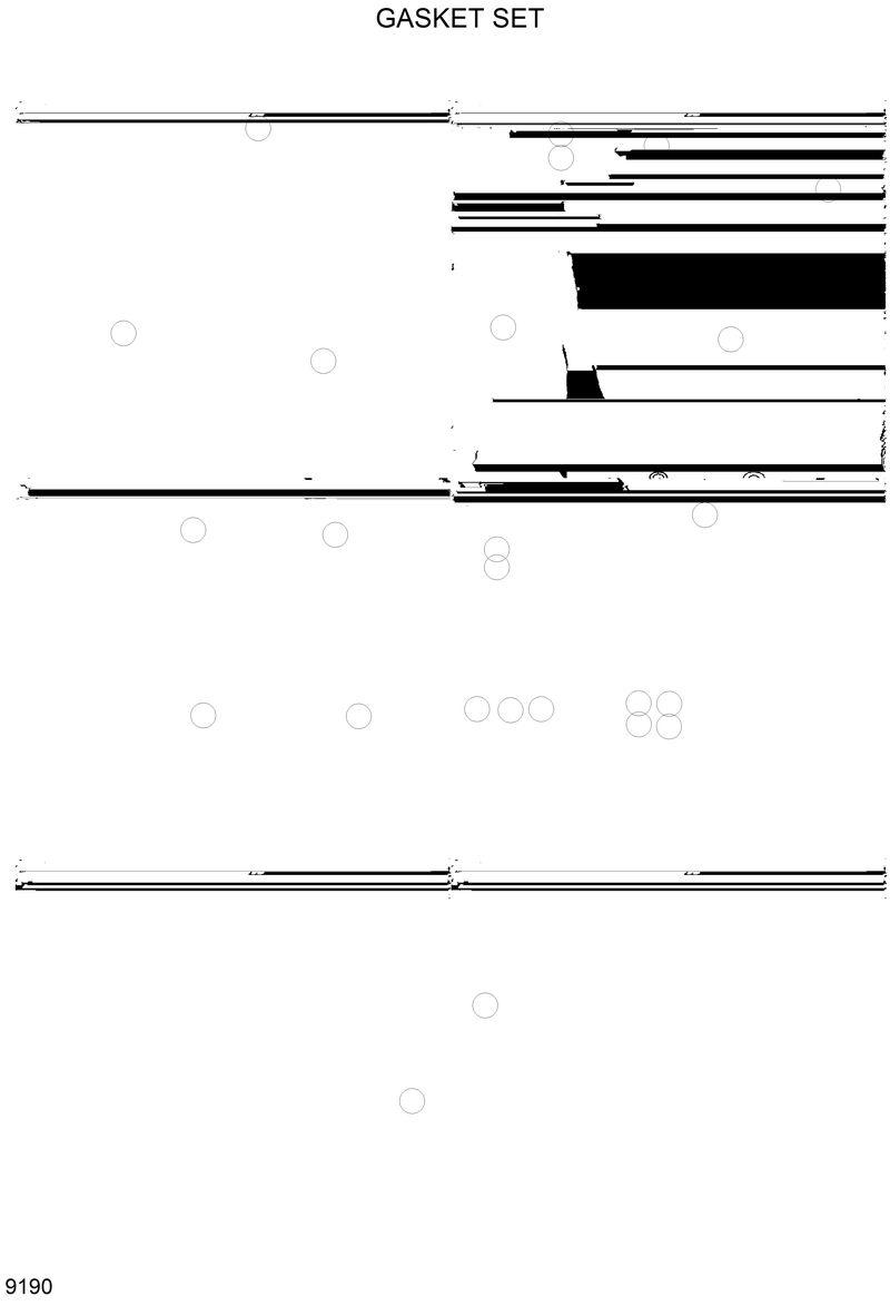 Схема запчастей Hyundai HSL810 - GASKET SET 