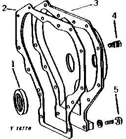 Схема запчастей John Deere 90 - 4 - TIMING GEAR COVER 10 - ENGINE