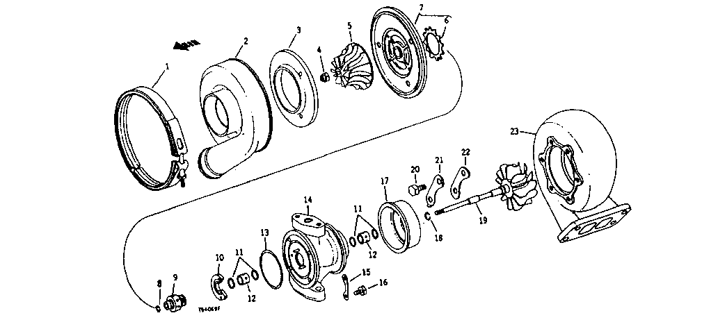 Схема запчастей John Deere 90 - 2 - TURBOCHARGER 15 - INTAKE AND EXHAUST SYSTEM