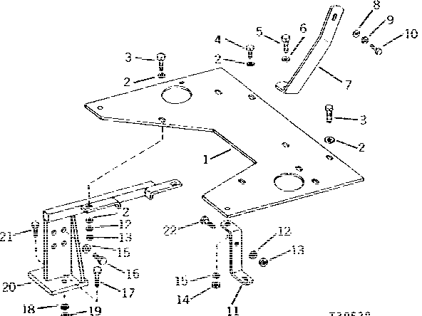 Схема запчастей John Deere 90 - 4 - RADIATOR SUPPORTS 25 - COOLING SYSTEM