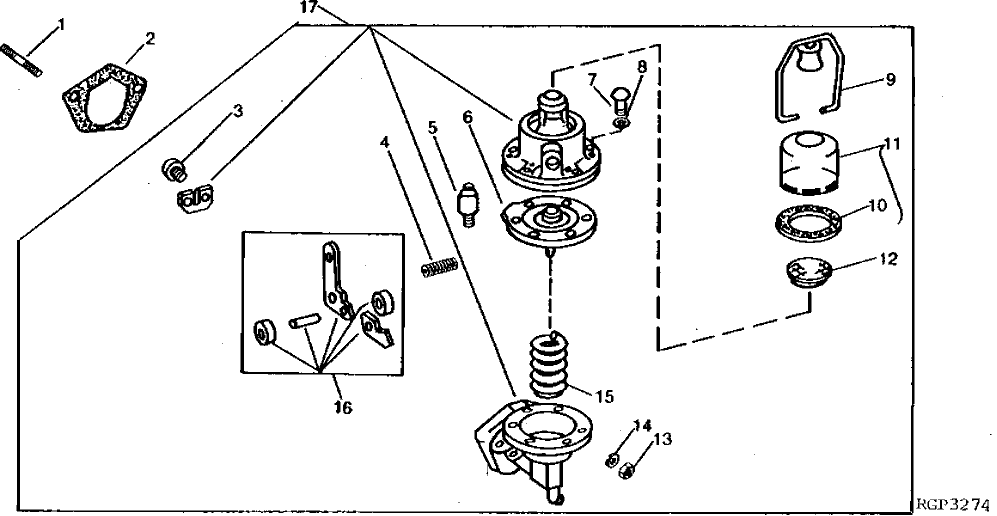 Схема запчастей John Deere 90 - 3A - FUEL TRANSFER PUMP 30 - FUEL SYSTEM